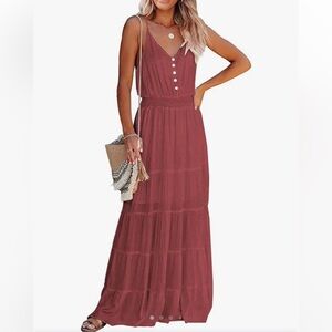 Mauve Summer Maxi Dress